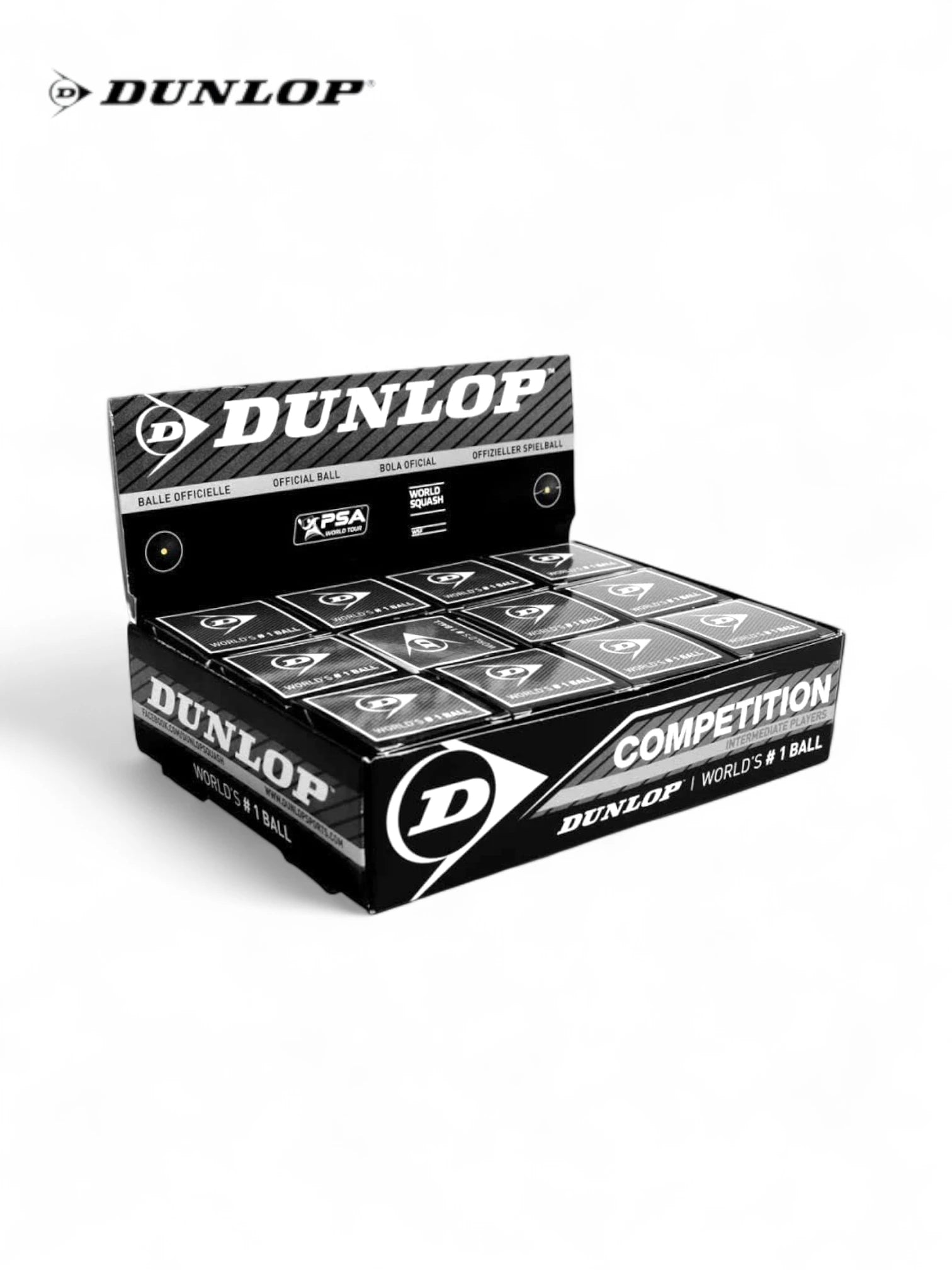 DUNLOP Competition Single Dot Squash Balls