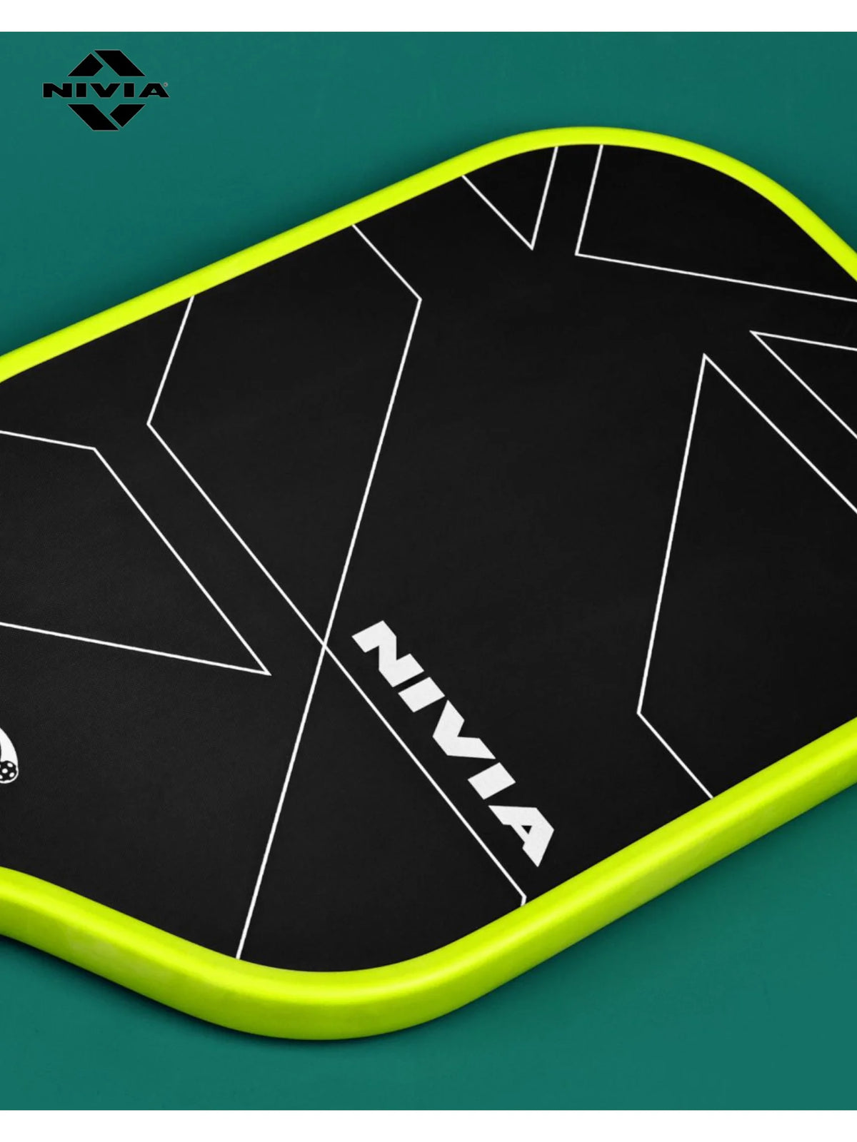NIVIA K-3000 Pro Pickleball Paddle (3K Carbon Surface, 16mm PP Core, 230g Lightweight)