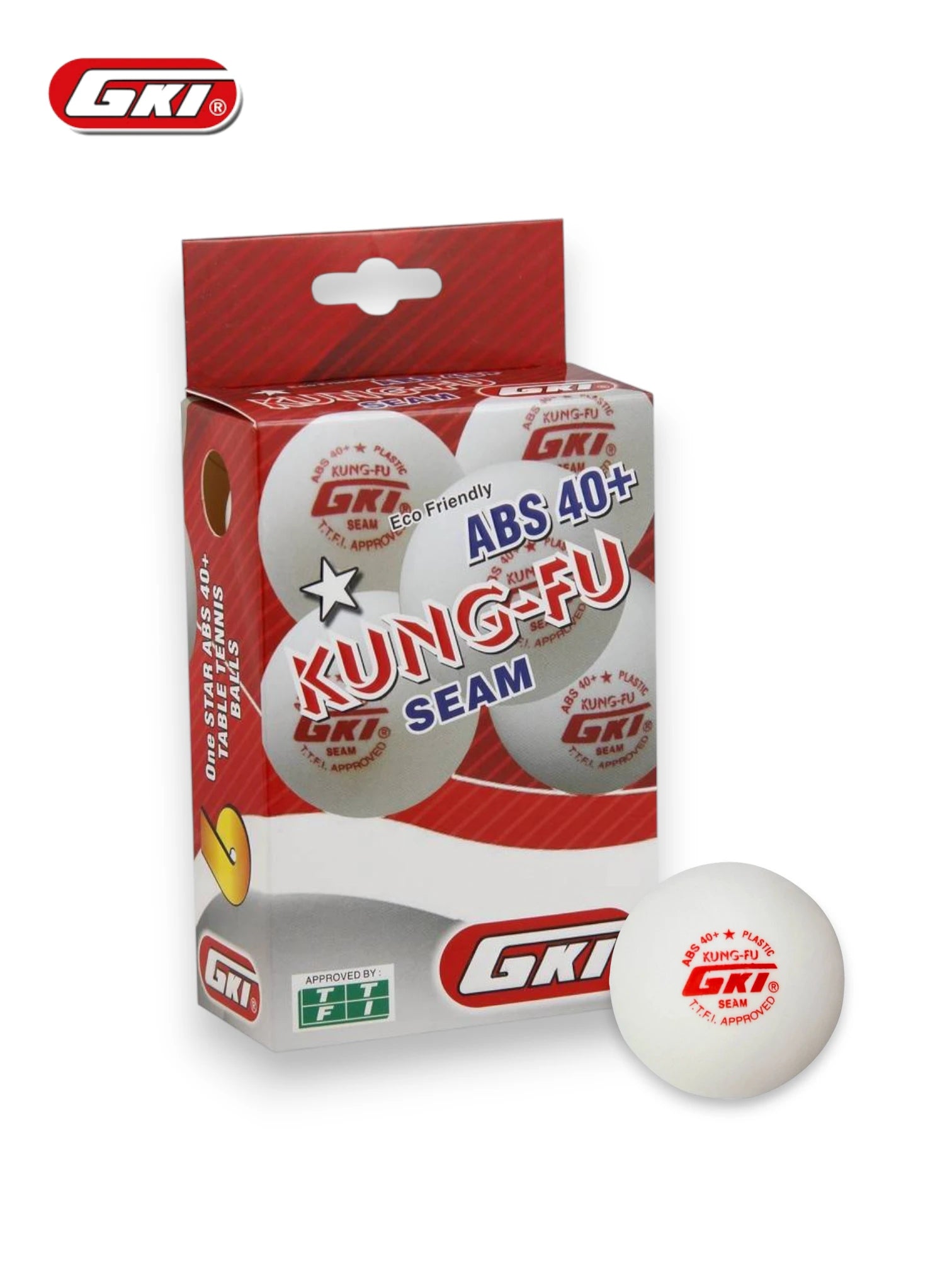 GKI Kung Fu 1 Star Table Tennis Balls