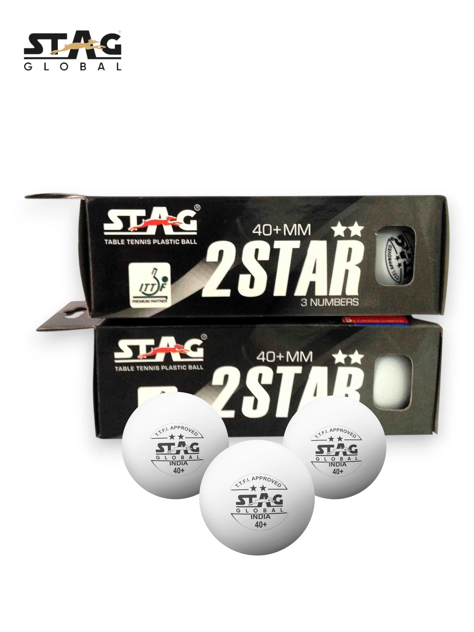 STAG 2 Star Table Tennis Balls