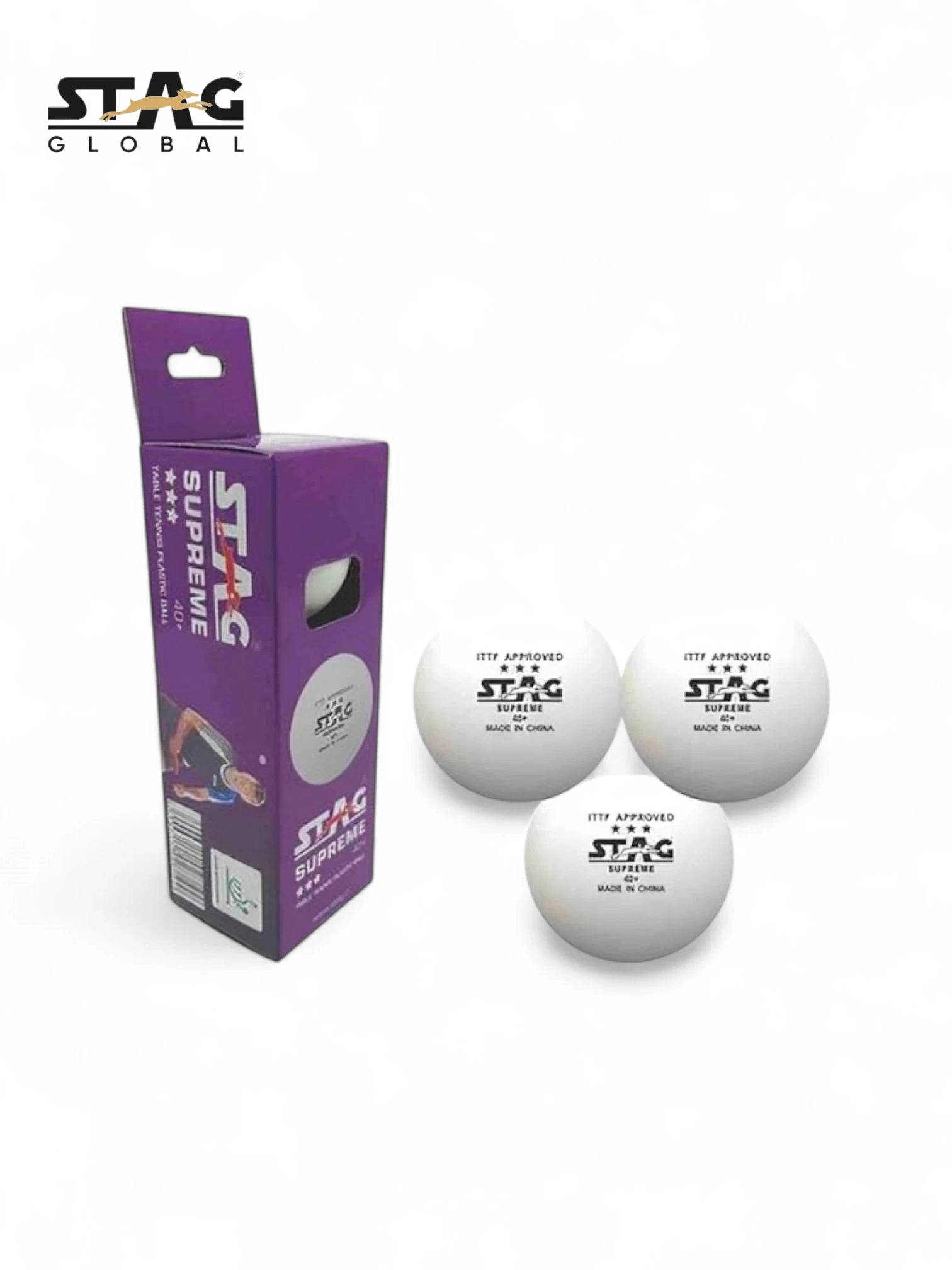 STAG 3 Star Supreme Table Tennis Balls