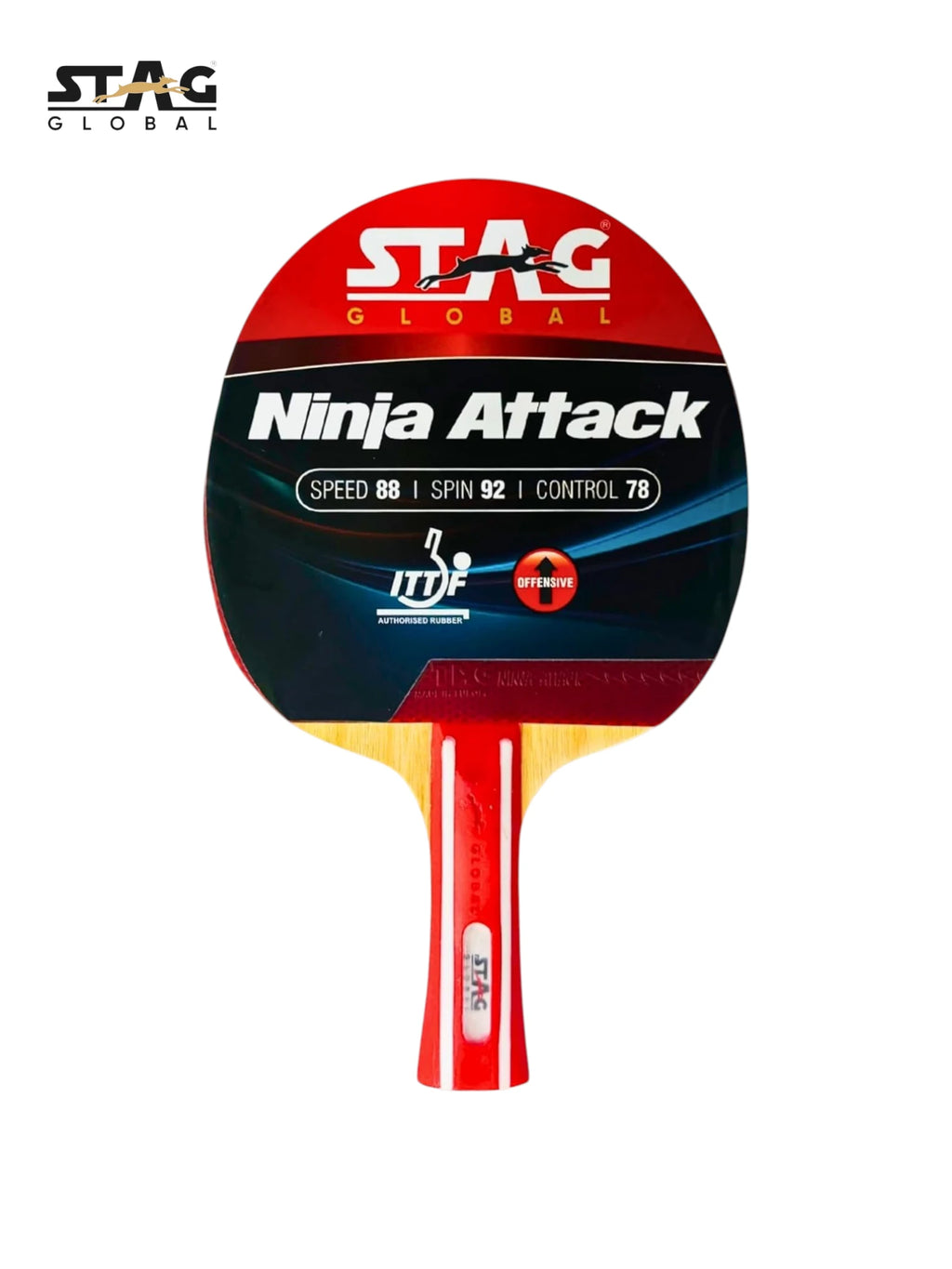 STAG Ninja Attack Table Tennis Racquet