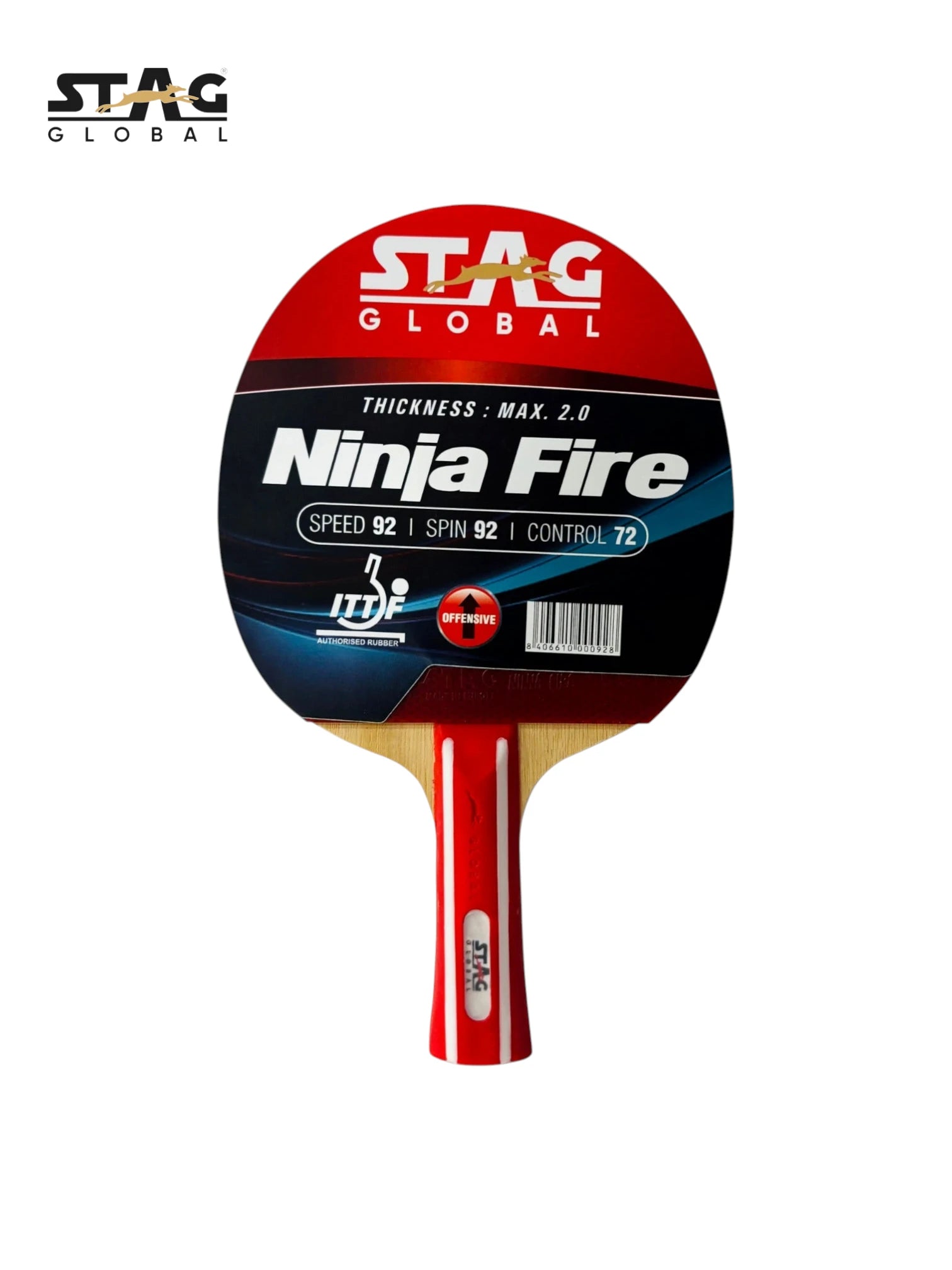 STAG Ninja Fire Table Tennis Racquet